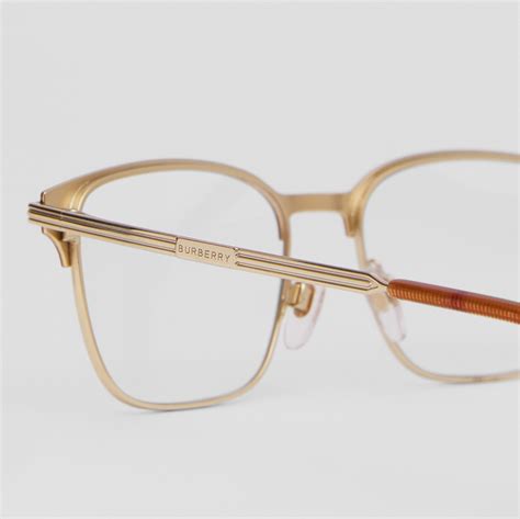 Rectangular Optical Frames in Birch brown/light gold 